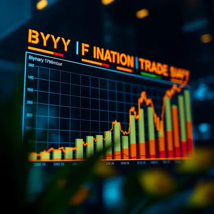 Chart showing the growth and trends of binary options trading in Colombia