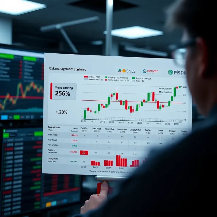 Risk Management and Recommended Platforms for Binary Options Chart displaying risk management strategies in binary options with various trading platforms in background