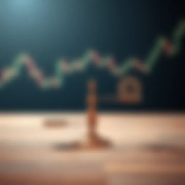 Conceptual illustration of financial risk and reward balance in binary options