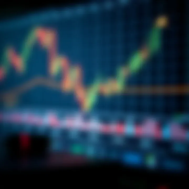 Illustration of a financial chart with risk and reward indicators in binary options