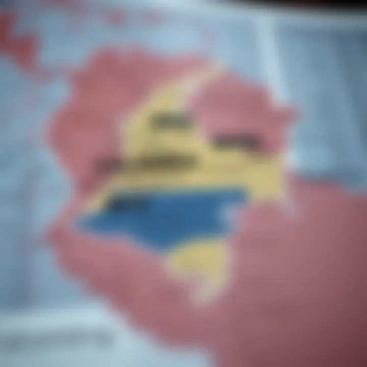 Map of Colombia highlighting financial regulations for binary options