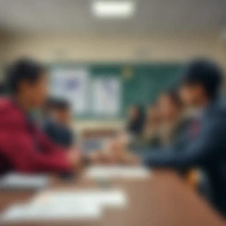 Community members collaborating in developing school safety protocols