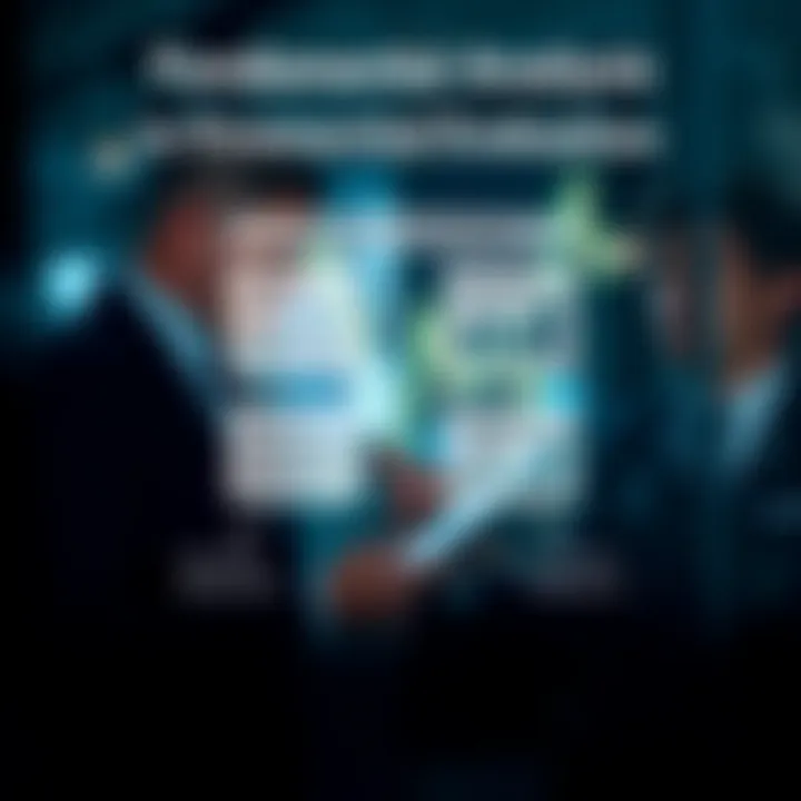 Diagram contrasting fundamental analysis components like financial statements and economic indicators