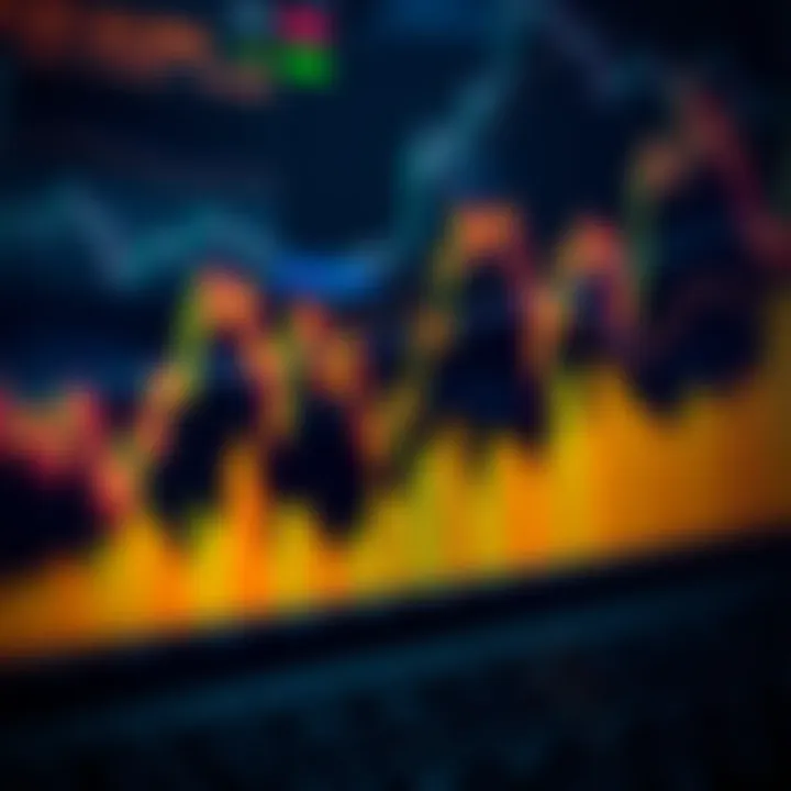 Graph displaying fluctuating binary options trading trends and market analysis