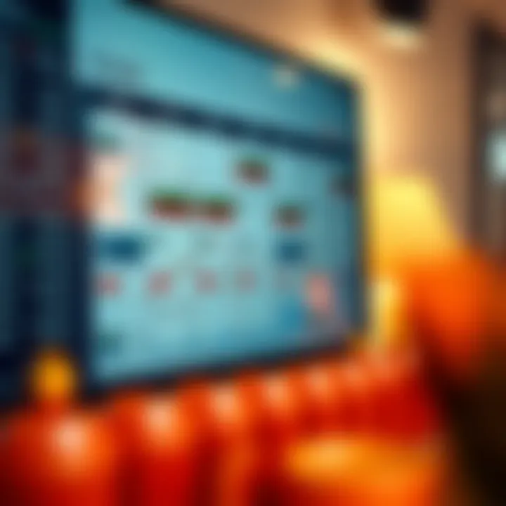 Economic calendar displaying various financial indicators and their scheduled release dates