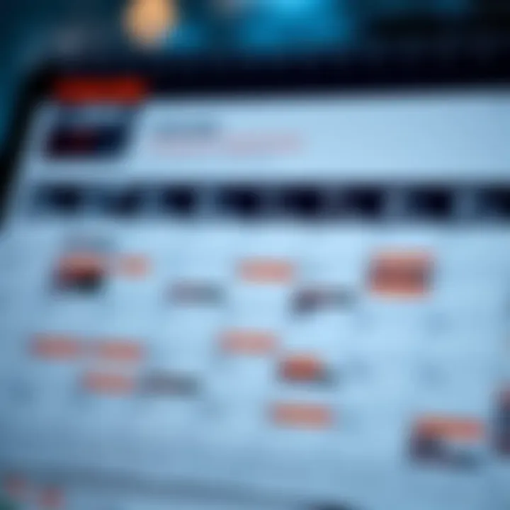 Calendar highlighting key financial and economic events in Colombia with charts and data points