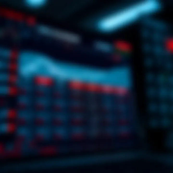 Economic calendar showing upcoming forex market events with dates and impact levels