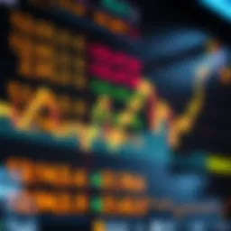 Global Currency Exchange Rates in Forex Trading Global currency exchange rates displayed on a digital financial chart