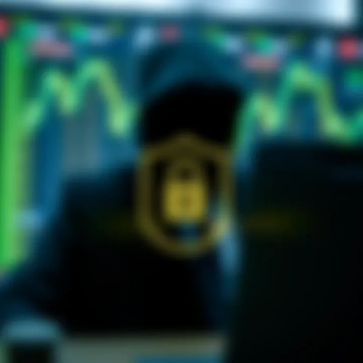 Illustration depicting secure binary options broker with regulatory approval and strategy icons