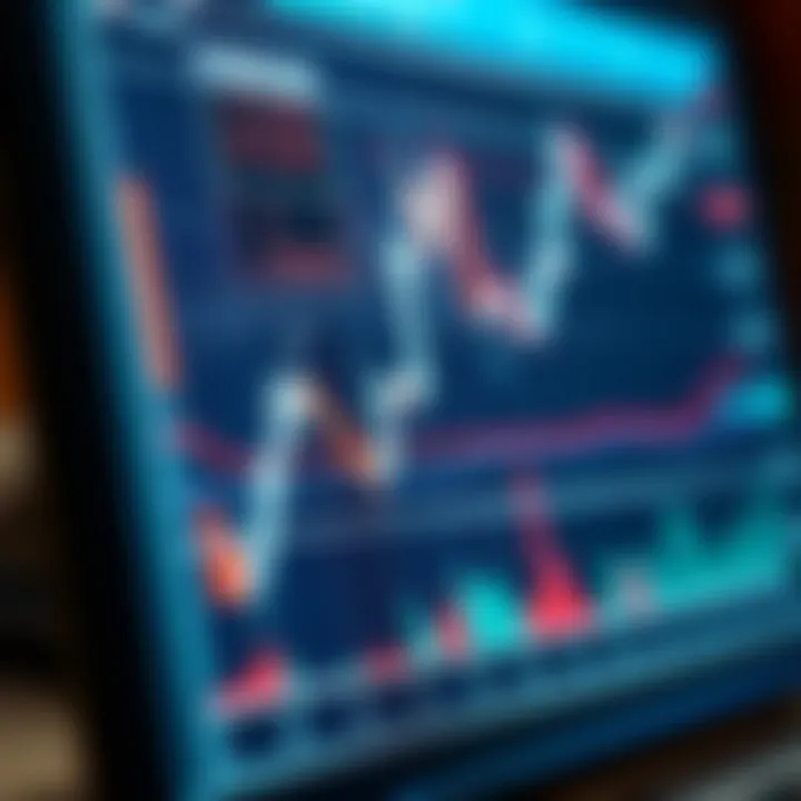 Chart showing Japanese candlestick patterns indicating market trend changes