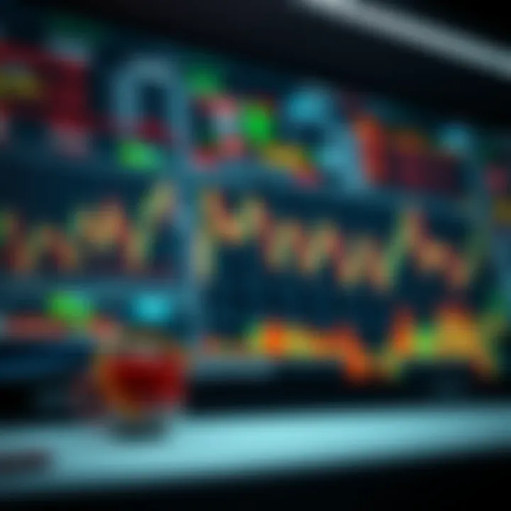 Risk management techniques displayed with charts and financial symbols