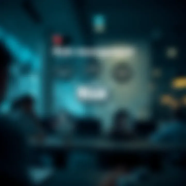 Diagram illustrating key components of risk management including identification, assessment, and control