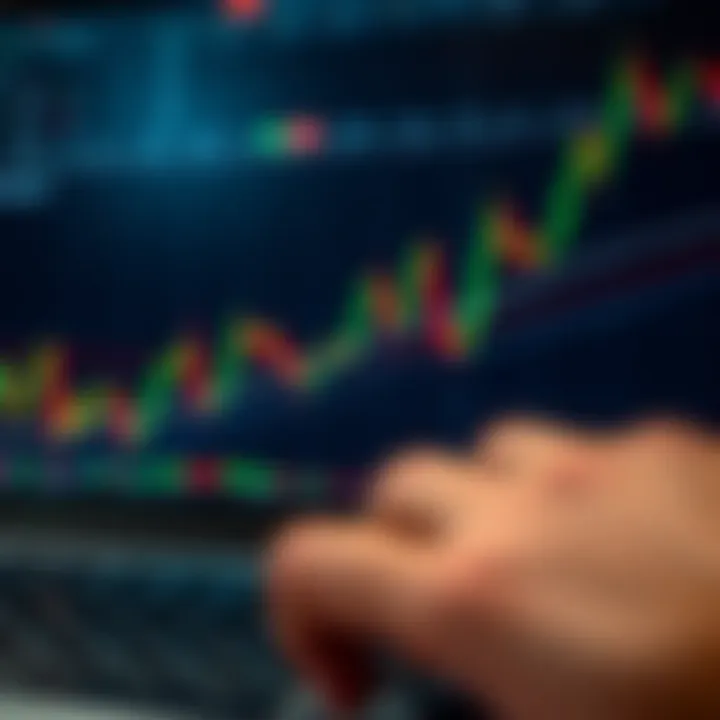 Key Tools for Interpreting Market Trends in Technical Analysis Illustration of various technical analysis tools such as trend lines, support and resistance levels on a stock market graph