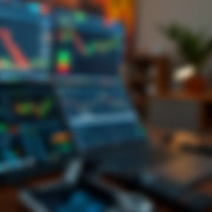 Comparison of different trading tools and security features on multiple devices