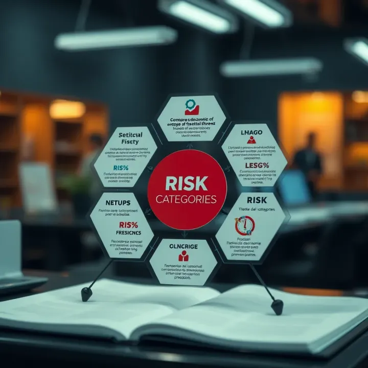 Diagram showing common risk categories with strategies to anticipate and mitigate potential threats