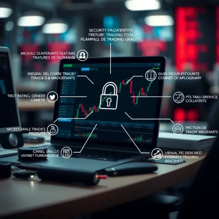 Security Features and Essential Tools in Free Trading Platforms Graphical representation of security features and essential trading tools available in free trading platforms