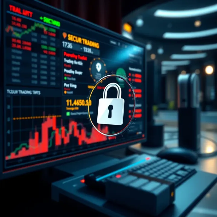 Secure trading environment showcasing encryption and safety features for online trading