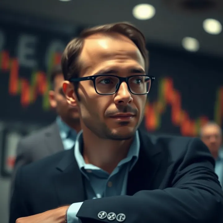 Visual representation of selecting reliable traders and managing investment risks effectively