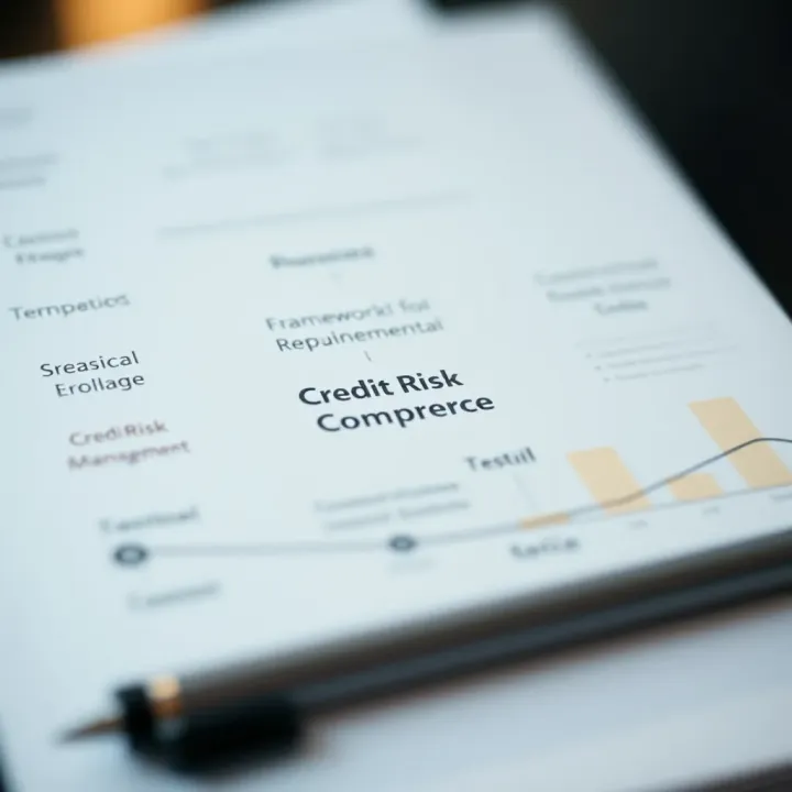 Diagram illustrating key components of credit risk management framework
