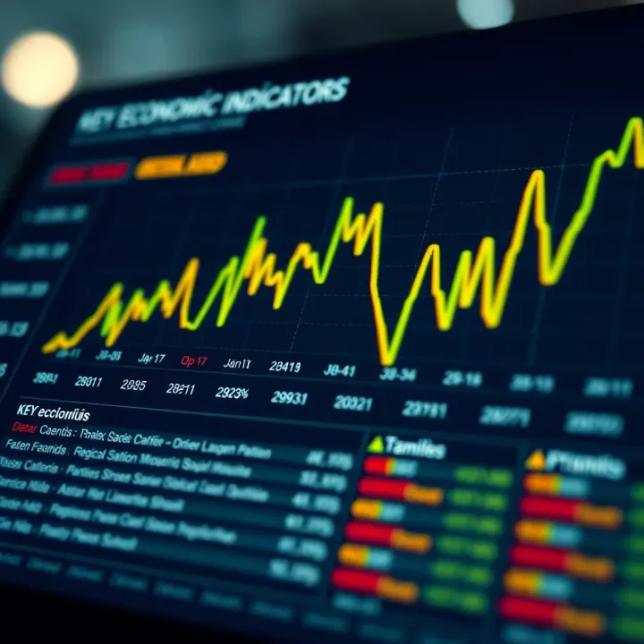 Key Economic Indicators and Reliable Sources for Market Decisions Illustration of key economic indicators chart with data sources highlighted for market decision making