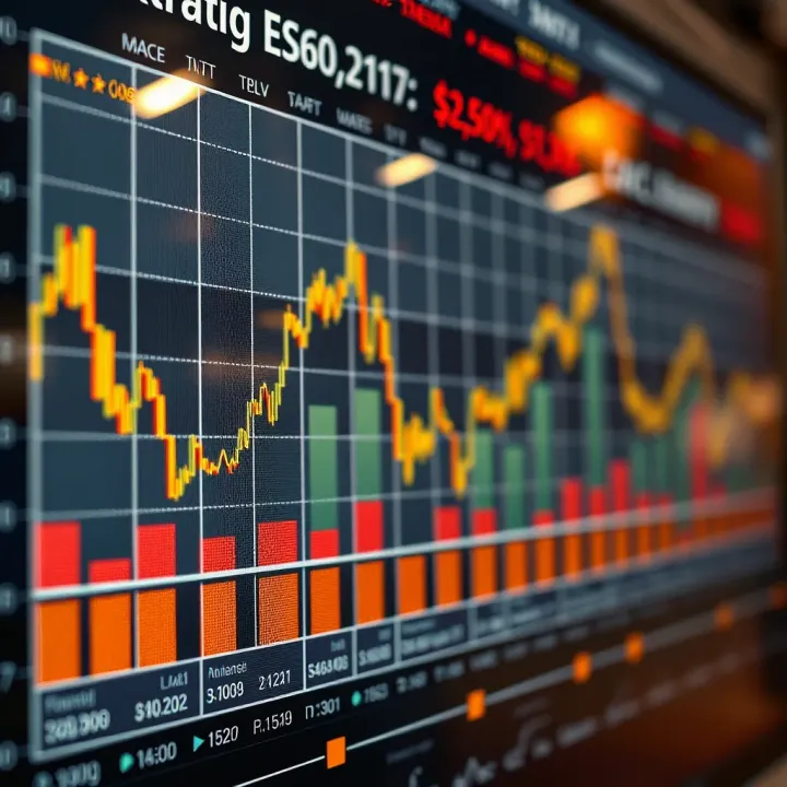 Chart displaying key economic indicators influencing market trends