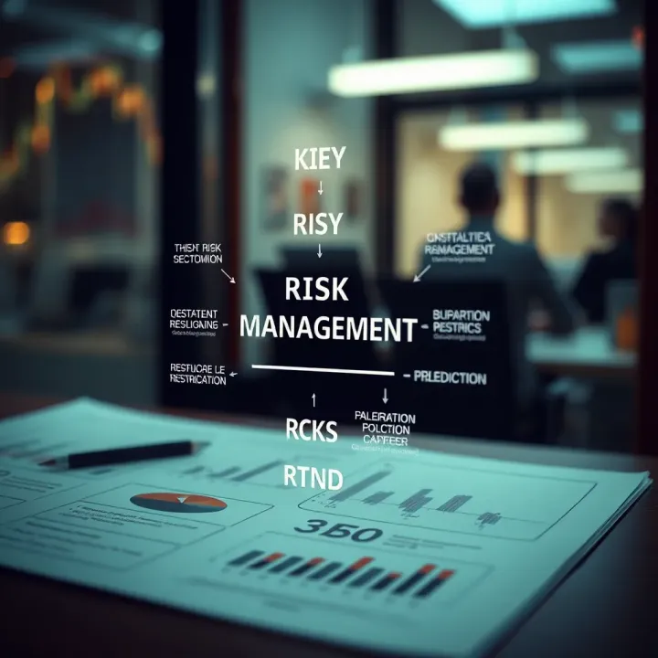 Diagram illustrating key risk management concepts and their relationships