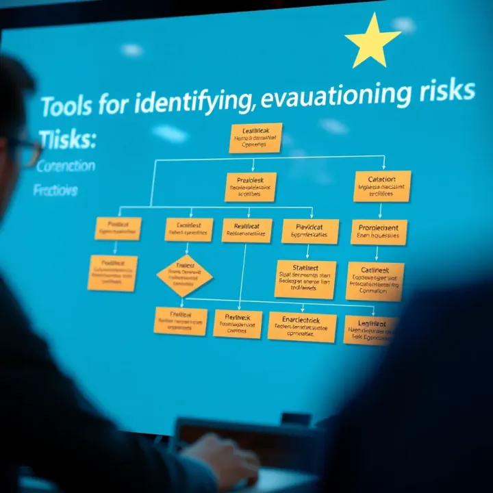Flowchart depicting risk identification, evaluation, and control tools