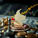 Illustration of economic factors influencing currency exchange rates with symbols of economy and currency