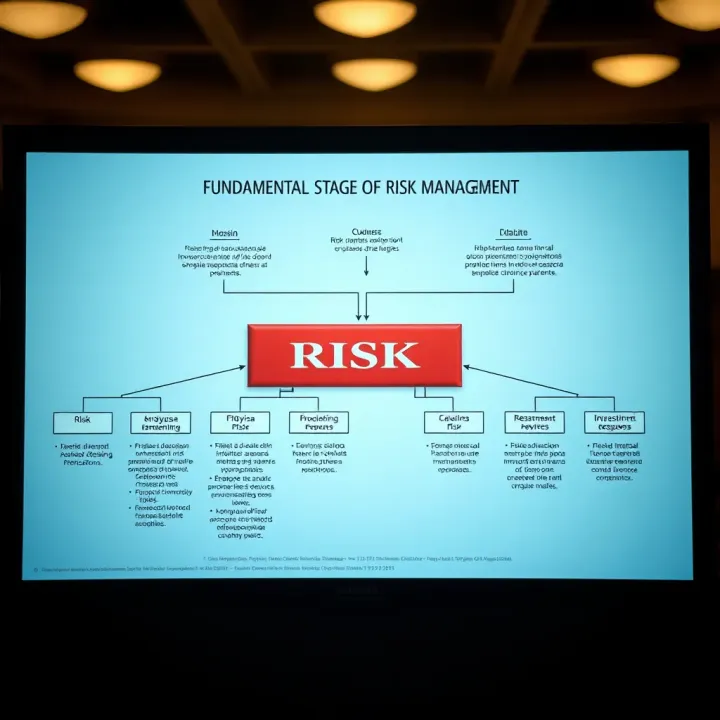 Flowchart illustrating risk identification, analysis, evaluation, and treatment in a business context