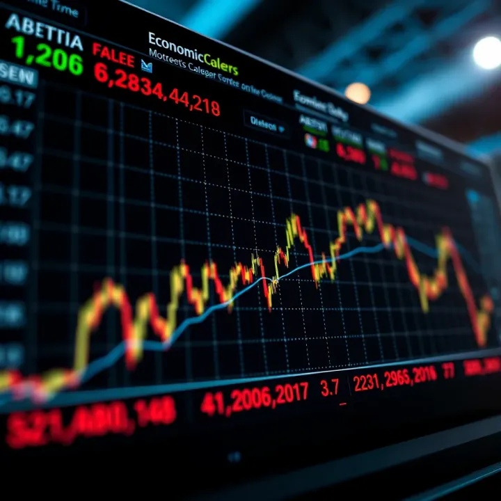 Graph depicting how traders analyze economic data to predict forex market movements