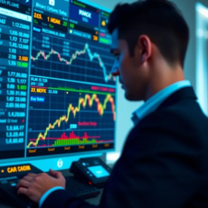 Secure digital platform interface for trading binary options safely