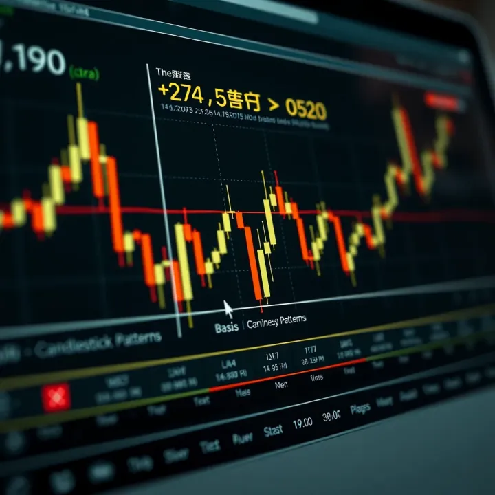 Diagram showing basic Japanese candlestick patterns used in financial market analysis