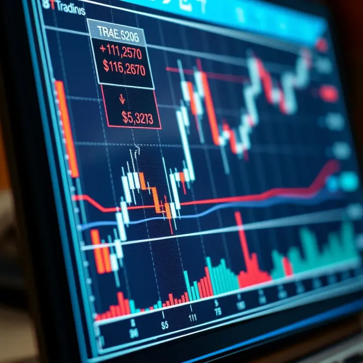 Chart showing Japanese candlestick patterns indicating market trend changes