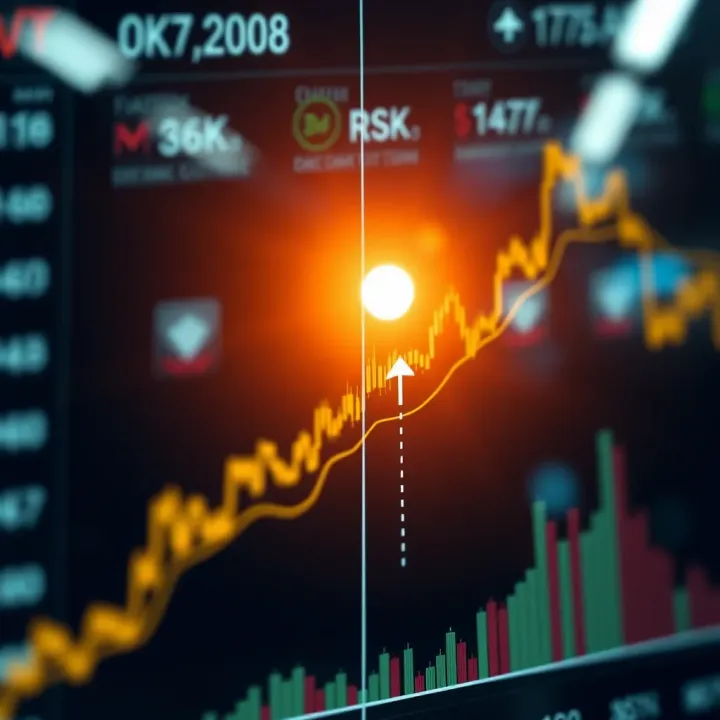 Graph illustrating the balance between risk control and profit maximization in fluctuating market conditions