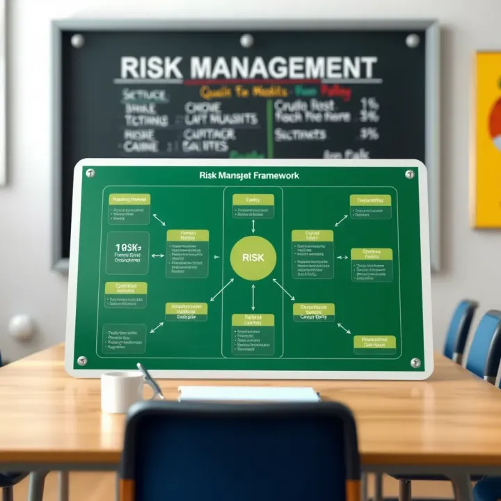 Diagram illustrating risk management framework tailored for school environments