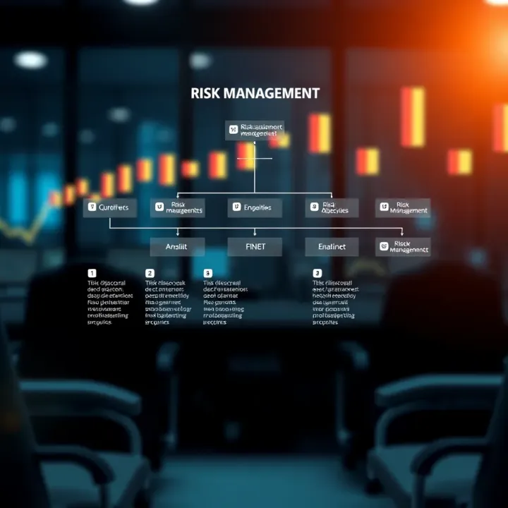 Flowchart illustrating the main goals and key functions of risk management in organizations