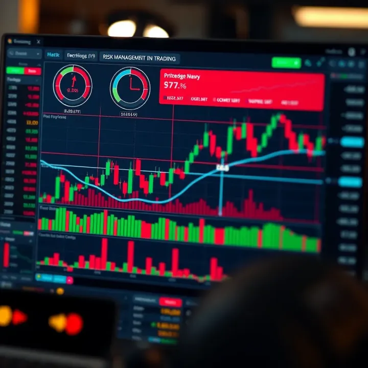 Chart displaying risk management strategies and investment protection techniques in trading