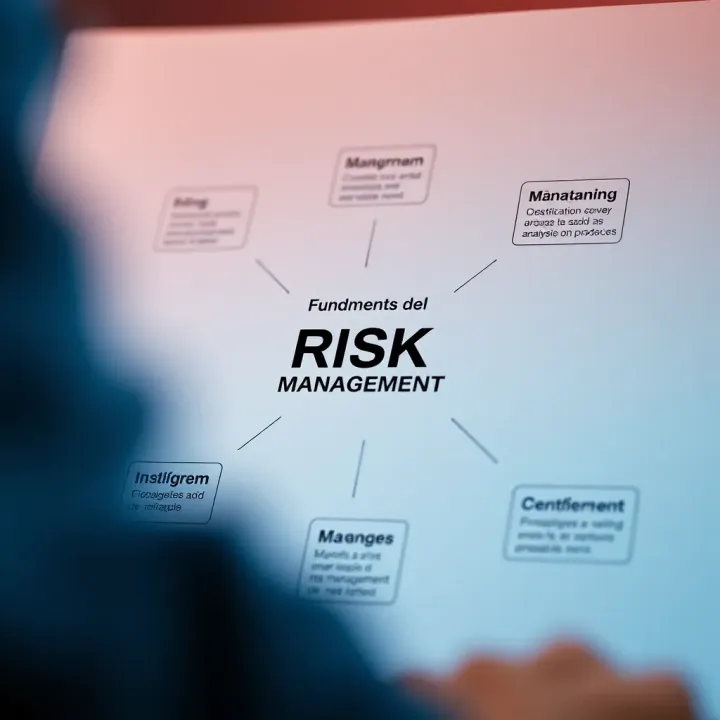 Diagram illustrating the key components of risk management including identification, analysis, and control